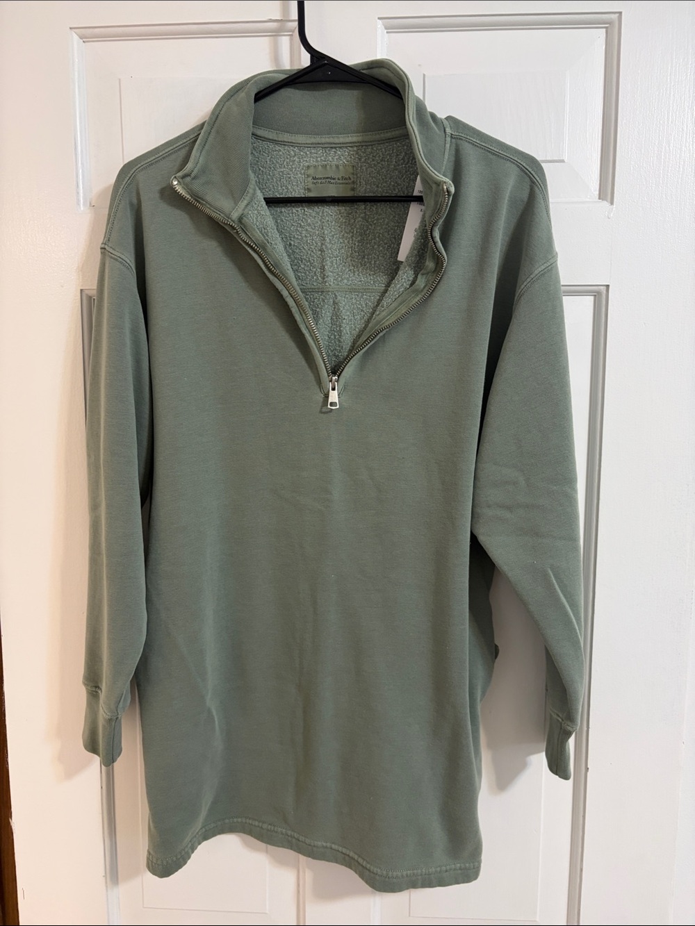 Women’s Sweatshirt Dress - Sage Green